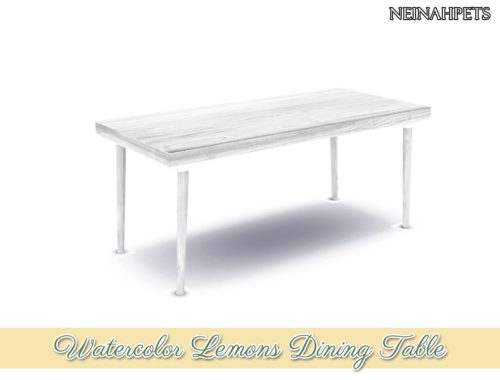 Watercolor Lemons Dining-REQUIRES MESH
