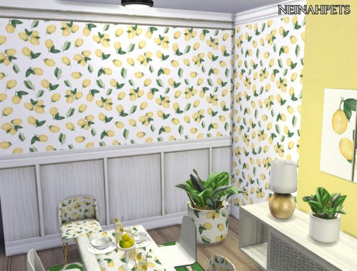 Watercolor Lemons Wallpaper Collection