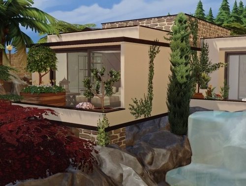 Waterfall Eco House at Akai Sims – kaibellvert