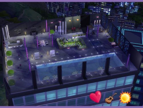 Weatherproof lounge by Kosmopolit at Blacky’s Sims Zoo