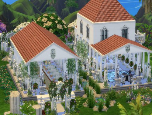 Wedding palace in the style of a Greek temple