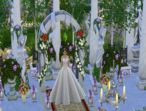 Wedding palace in the style of a Greek temple