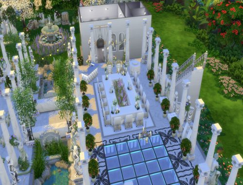 Wedding palace in the style of a Greek temple