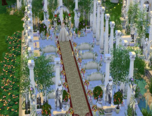 Wedding palace in the style of a Greek temple