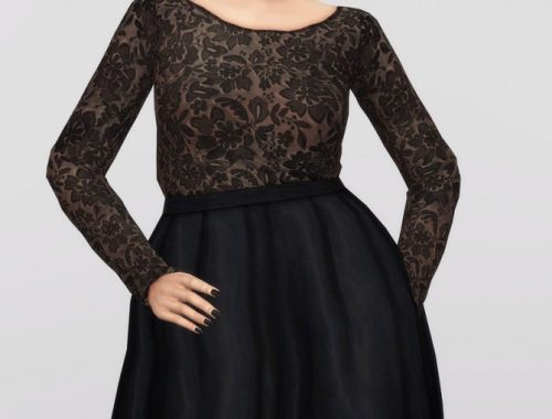 White clover embroidered mini dress at Rusty Nail