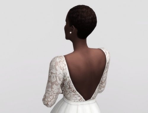 White clover embroidered mini dress at Rusty Nail