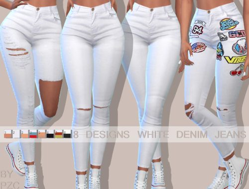 White Denim Jeans