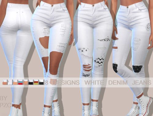 White Denim Jeans