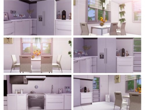 White Kitchen at Lily Sims