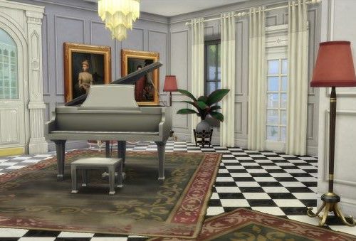 White Lady mansion by Oldbox at All 4 Sims