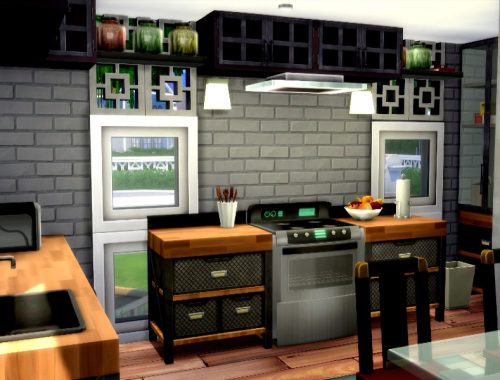 White retro suburbian