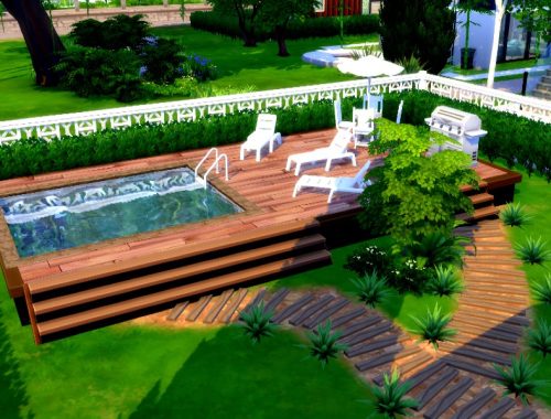 White retro suburbian