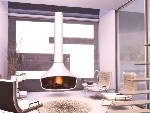 White Square Minimalist Home at SoulSisterSims