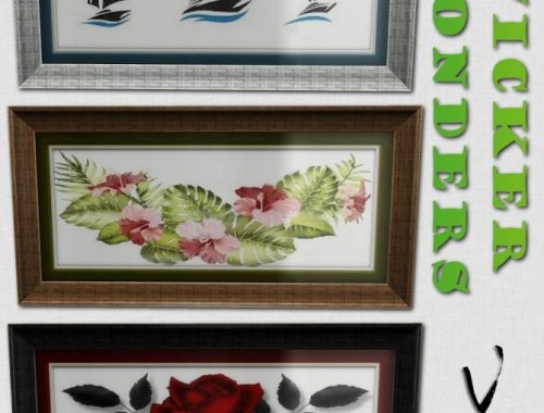 Wicker Wonders living by Veckah at Mod The Sims