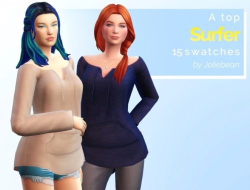 Wiki Tiki Dress & Surfer Top at Joliebean