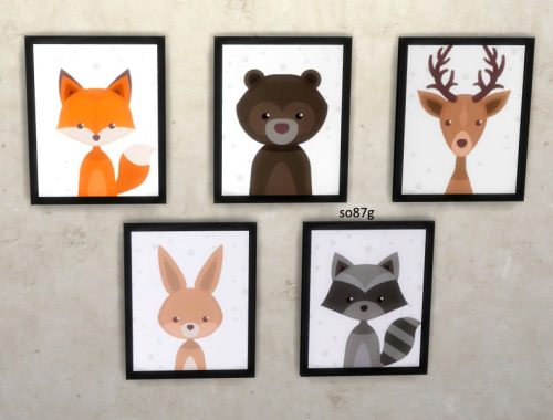 wild animals set