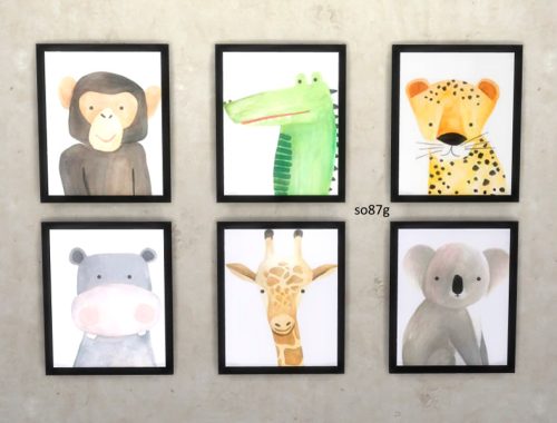 wild animals set