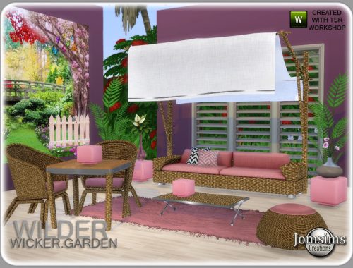 Wilder wicker garden set