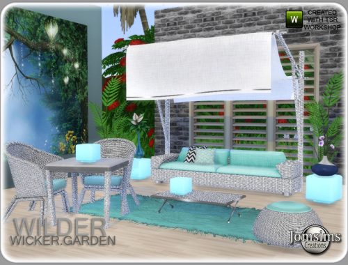 Wilder wicker garden set