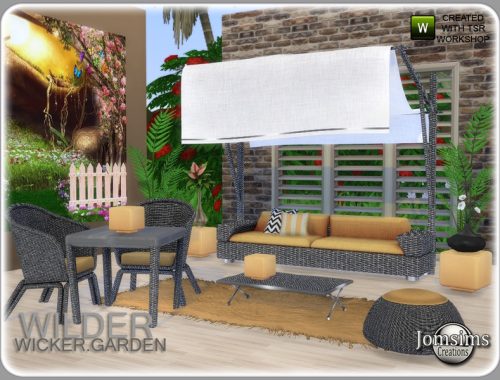 Wilder wicker garden set