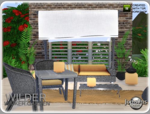 Wilder wicker garden set