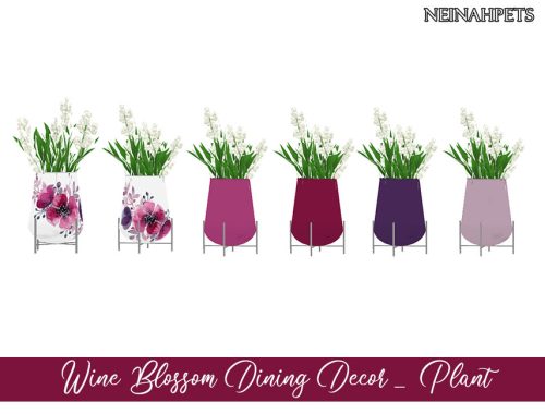 Wine Blossom Dining Decor {Mesh Required}