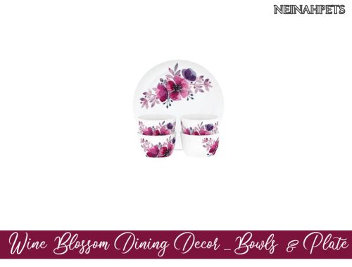 Wine Blossom Dining Decor {Mesh Required}