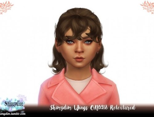 Wings ON0918 Hair Retexture Child Naturals + Unnaturals at Shimydim Sims