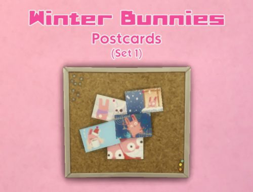 Winter Bunnies - Postcards