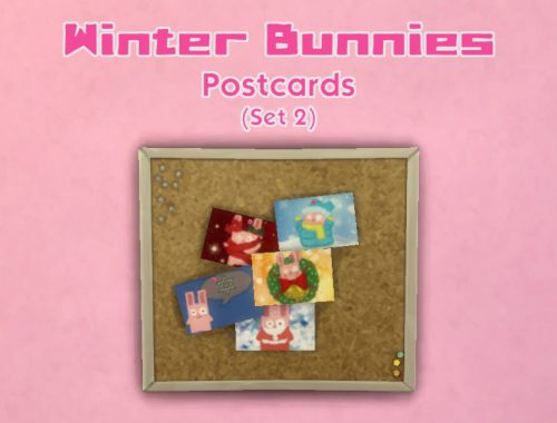 Winter Bunnies - Postcards