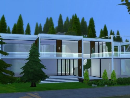 Winter cottage by Viktoriya9429 at Mod The Sims