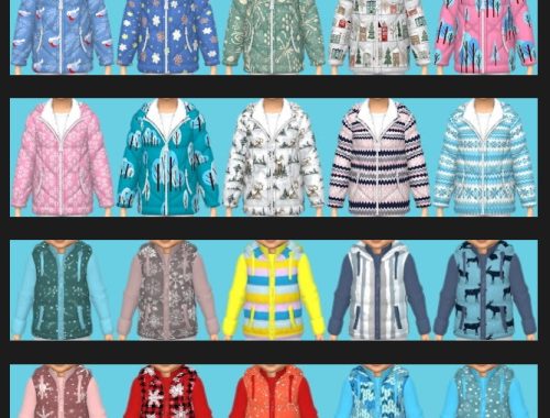 Winter Jacket for Kids & Toddlers at Annett’s Sims 4 Welt