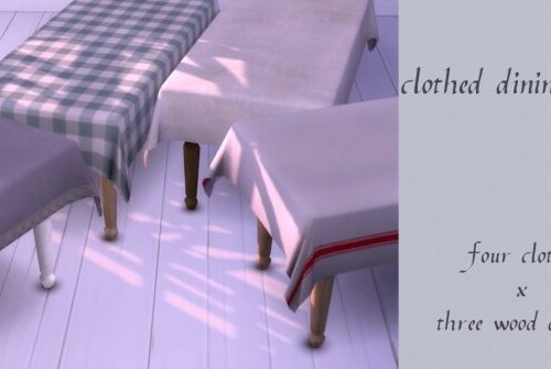Winter night dining set by Pocci at Garden Breeze Sims 4