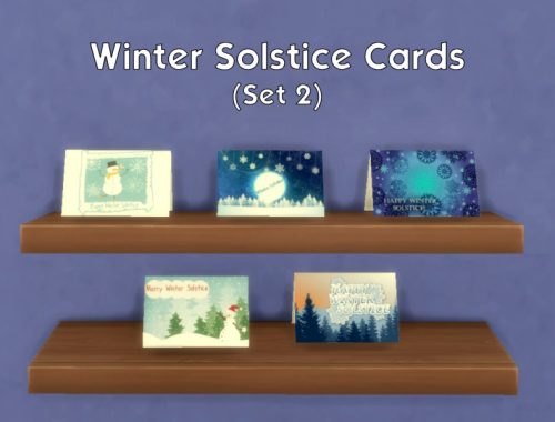 Winter Solstice Cards (Set 2)MESH AND SEASONS REQUIRED