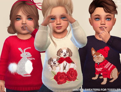 Winter Sweaters For Toddlers(Cats and Dogs EP)
