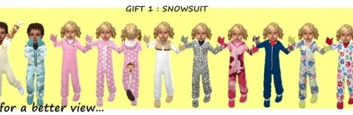 WINTER TODDLER’S SET at Sims4Sue
