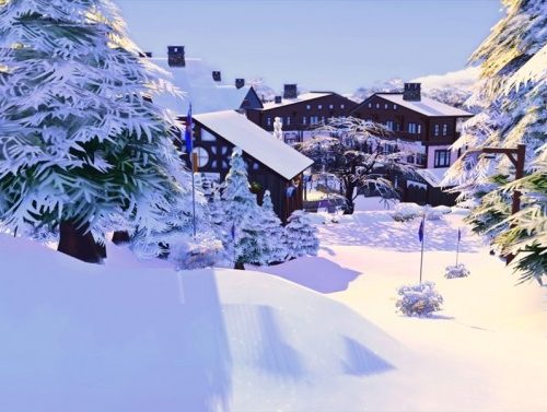 Winter Vacancy Domaine of Mont Rope Entry by tsukasa31 at Mod The Sims