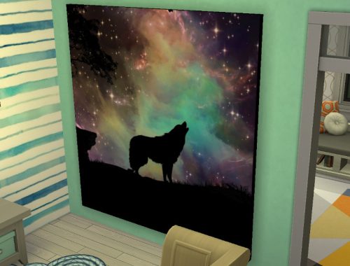Wolf paintings