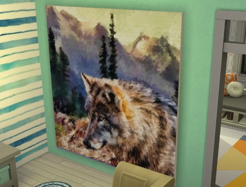 Wolf paintings