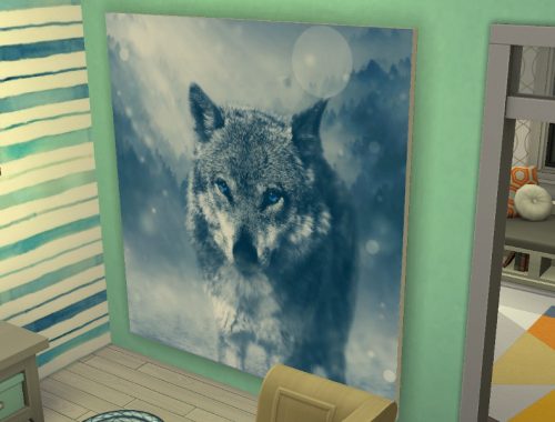 Wolf paintings