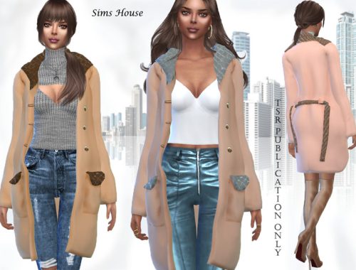 Women's short autumn coat