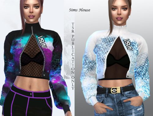 Women's sports jacket with print