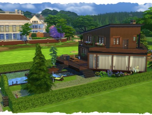 Wood House River by Chalipo at All 4 Sims