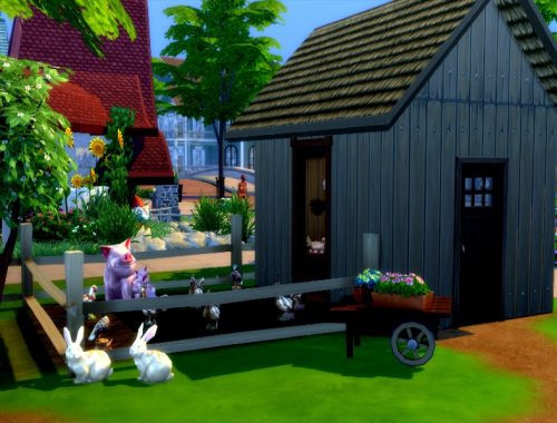 Wood house with modern inside