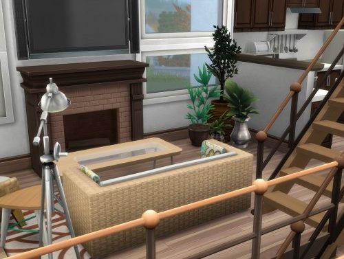 Wooded Lofted Home by Vulpus at Mod The Sims