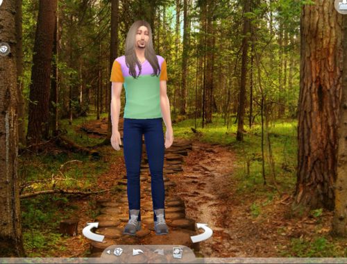 Wooded Trail CAS Background