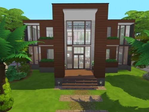 Wooden Modern House by xperimental.sim