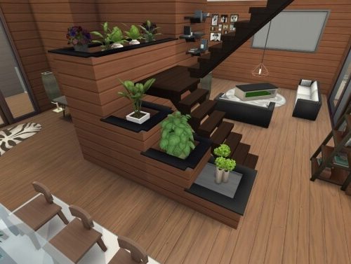 Wooden Modern House by xperimental.sim