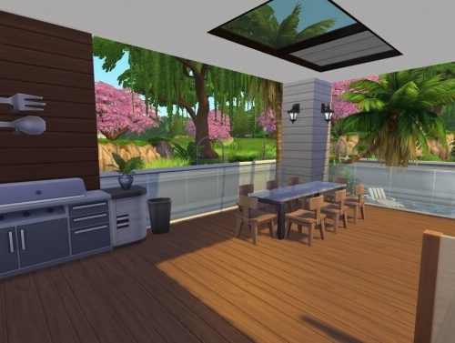 Wooden Modern House by xperimental.sim