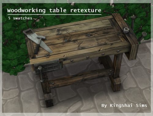Woodworking Table Retexture
